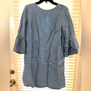 Beach Lunge Lounge blue sleeve dress